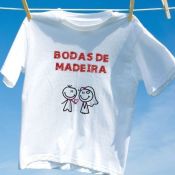 Camiseta Bodas de Madeira 
