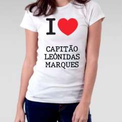 Camiseta Feminina Capitao leonidas marques