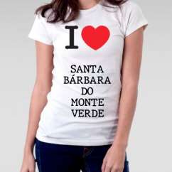 Camiseta Feminina Santa barbara do monte verde