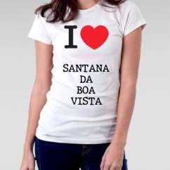 Camiseta Feminina Santana da boa vista