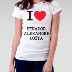 Camiseta Feminina Senador alexandre costa