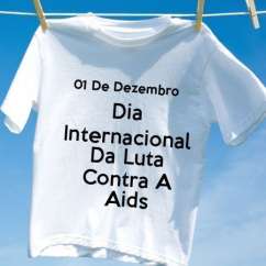 Camiseta Dia Internacional Da Luta Contra A Aids