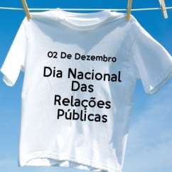 Camiseta Dia Nacional Das Relações Públicas