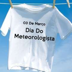 Camiseta Dia Do Meteorologista