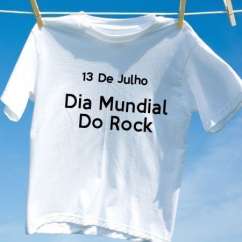 Camiseta Dia Mundial Do Rock