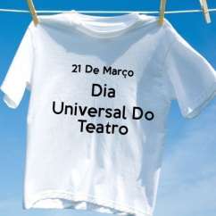 Camiseta Dia Universal Do Teatro