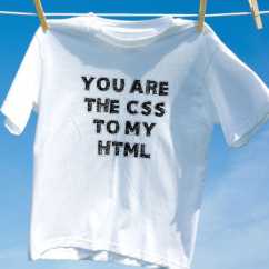 Camiseta you are the css to my html