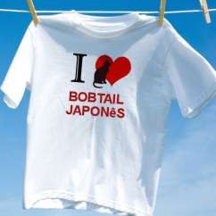 Camiseta Gato Bobtail Japonês