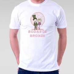 Camiseta Bodas De Bronze Modelo 2