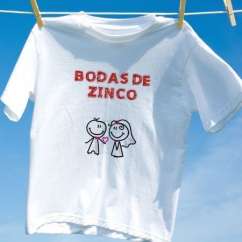 Camiseta Bodas De Zinco