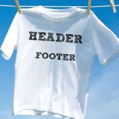 Camiseta header footer