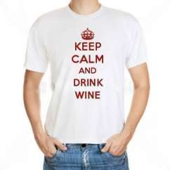 Camiseta Keep Calm And Drink Wine