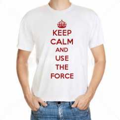 Camiseta Keep Calm And Use The Force