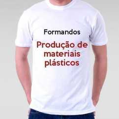 Camiseta Formandos Produção De Materiais Plásticos
