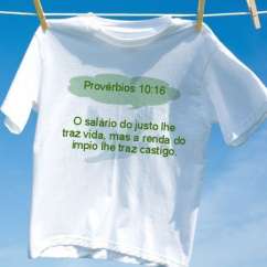 Camiseta Provérbios 10 16