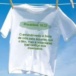 Camiseta Provérbios 16 22