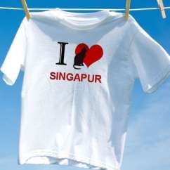 Camiseta Gato Singapur