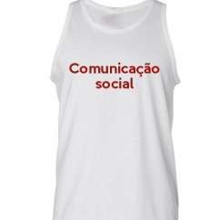 Camiseta Regata Comunicação Social