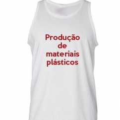 Camiseta Regata Produção De Materiais Plásticos
