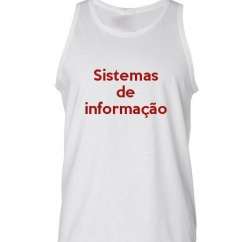 Camiseta Regata Sistemas De Informação