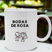 caneca Bodas de Rosa